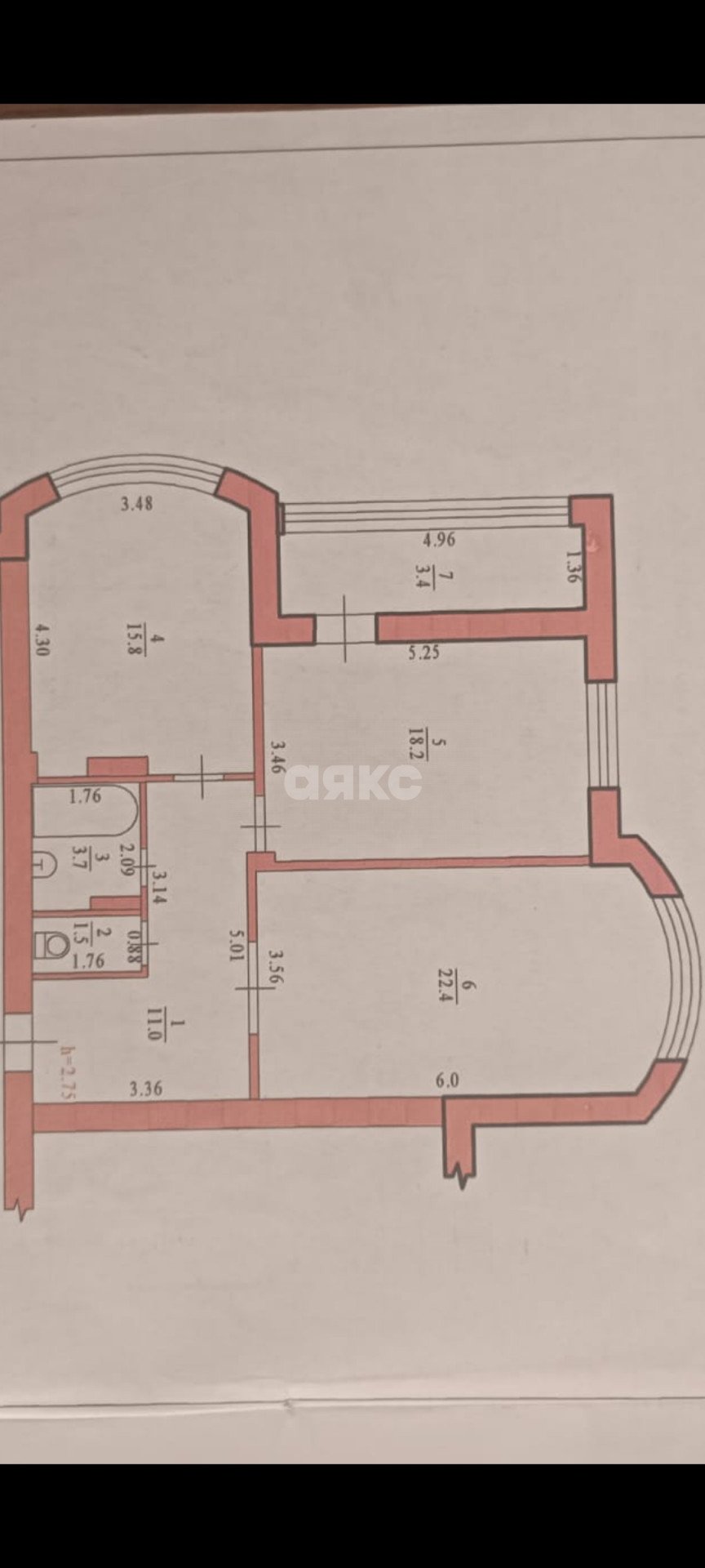 Фото №22: 2-комнатная квартира 75 м² - Горячий Ключ, мкр. Администрация, ул. Ленина, 194