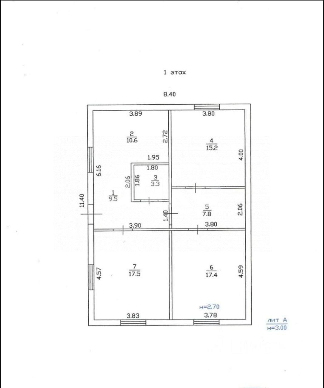 Фото №8: Дом 120 м² + 6 сот. - Нефтяник, Городская Больница, мкр. жилой комплекс Горячий, ул. Центральная