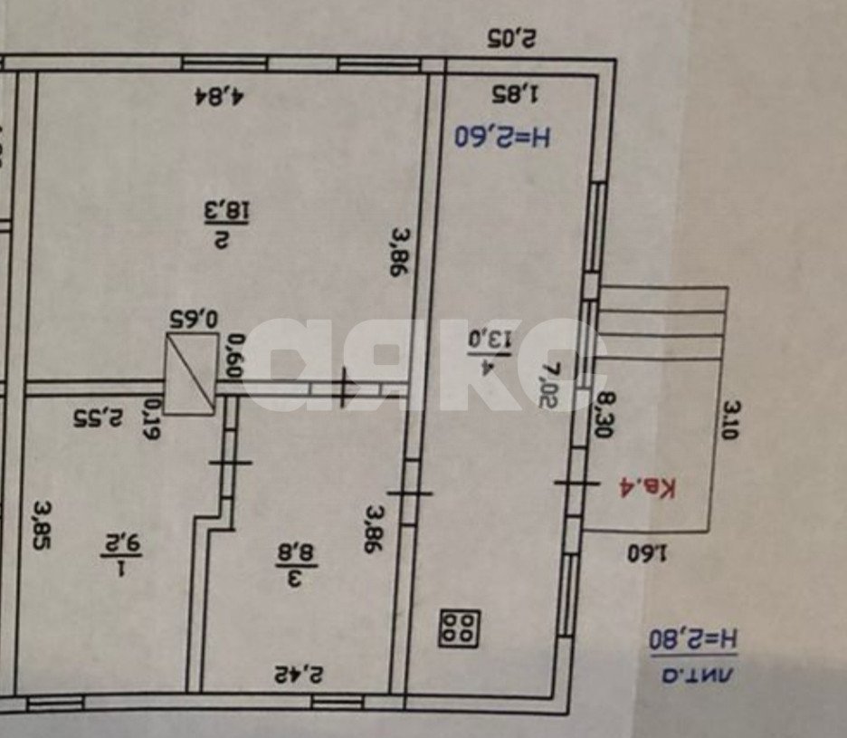 Фото №13: Часть дома 50 м² + 1 сот. - Кутаис, ул. Ленина