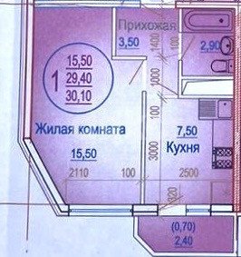 Фото №16: 1-комнатная квартира 30 м² - Горячий Ключ, Развилка, мкр. Дубрава, ул. Ярославского, 132Ск2