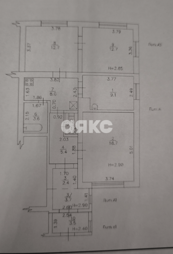 Фото №38: 4-комнатная квартира 81 м² - Горячий Ключ, мкр. Курортная Зона, ул. Щорса, 22В