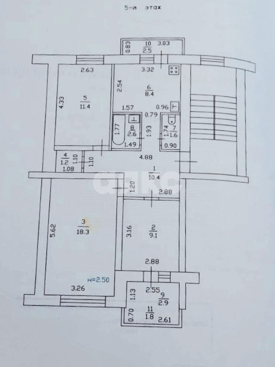 Фото №24: 3-комнатная квартира 63 м² - Горячий Ключ, мкр. Администрация, ул. Ленина, 232