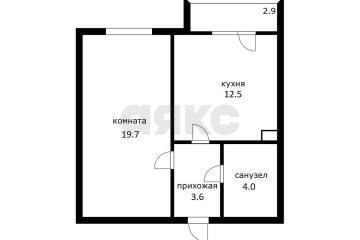 Фото №5: 1-комнатная квартира 40 м² - Адыгейск, ул. Эдепсукайская, 1Б