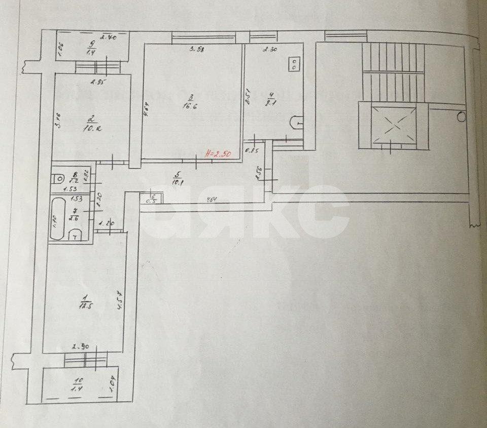 Фото №14: 3-комнатная квартира 62 м² - Горячий Ключ, мкр. Администрация, ул. Ленина, 179А
