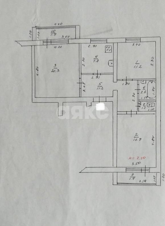 Фото №27: 3-комнатная квартира 77 м² - Горячий Ключ, мкр. Администрация, ул. Ленина, 193