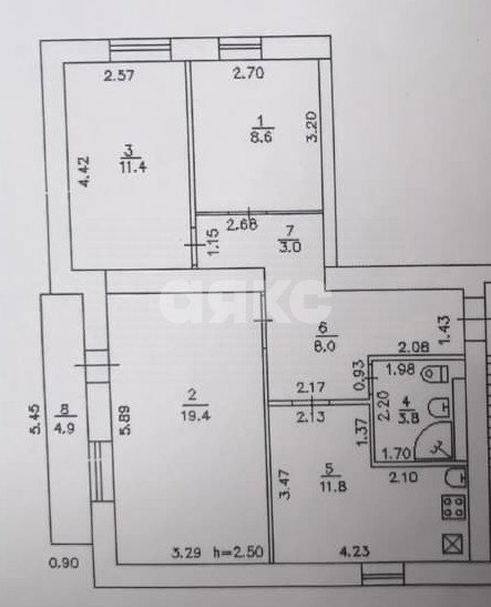 Фото №23: 3-комнатная квартира 66 м² - Горячий Ключ, Развилка, мкр. Развилка, ул. Герцена, 54