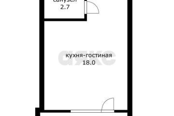Фото №2: Студия 21 м² - Новая Адыгея, мкр. жилой комплекс Виноградъ, ул. Бжегокайская, 19к2
