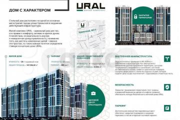 Фото №5: 1-комнатная квартира 45 м² - Краснодар, мкр. жилой комплекс Ural, ул. Уральская, 87/7