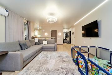 Фото №1: 2-комнатная квартира 74 м² - Краснодар, мкр. жилой комплекс Фамилия, ул. Старокубанская, 124