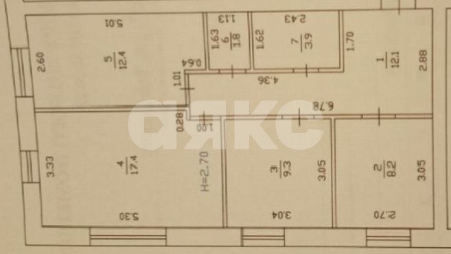 Фото №7: 3-комнатная квартира 65 м² - Горячий Ключ, мкр. Развилка, ул. Заводская, 52