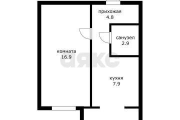 Фото №4: 1-комнатная квартира 36 м² - Краснодар, мкр. Завод Радиоизмерительных Приборов, б-р Интернациональный, 110/1
