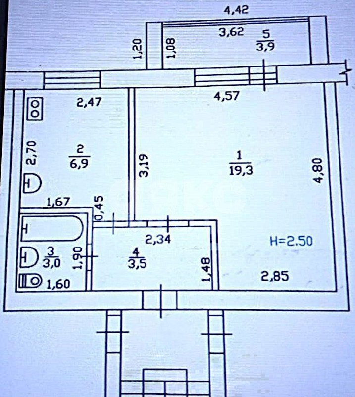 Фото №16: 1-комнатная квартира 36 м² - Горячий Ключ, мкр. Администрация, ул. Ленина, 201