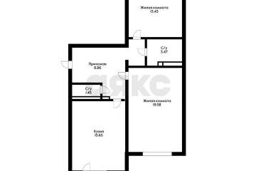 Фото №4: 2-комнатная квартира 70 м² - Краснодар, мкр. Фестивальный, ул. Монтажников, 5