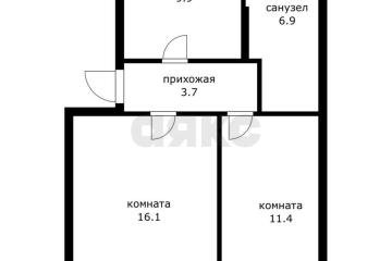 Фото №2: 2-комнатная квартира 48 м² - Краснодар, мкр. имени Н.И. Вавилова, ул. имени Калинина, 1к13