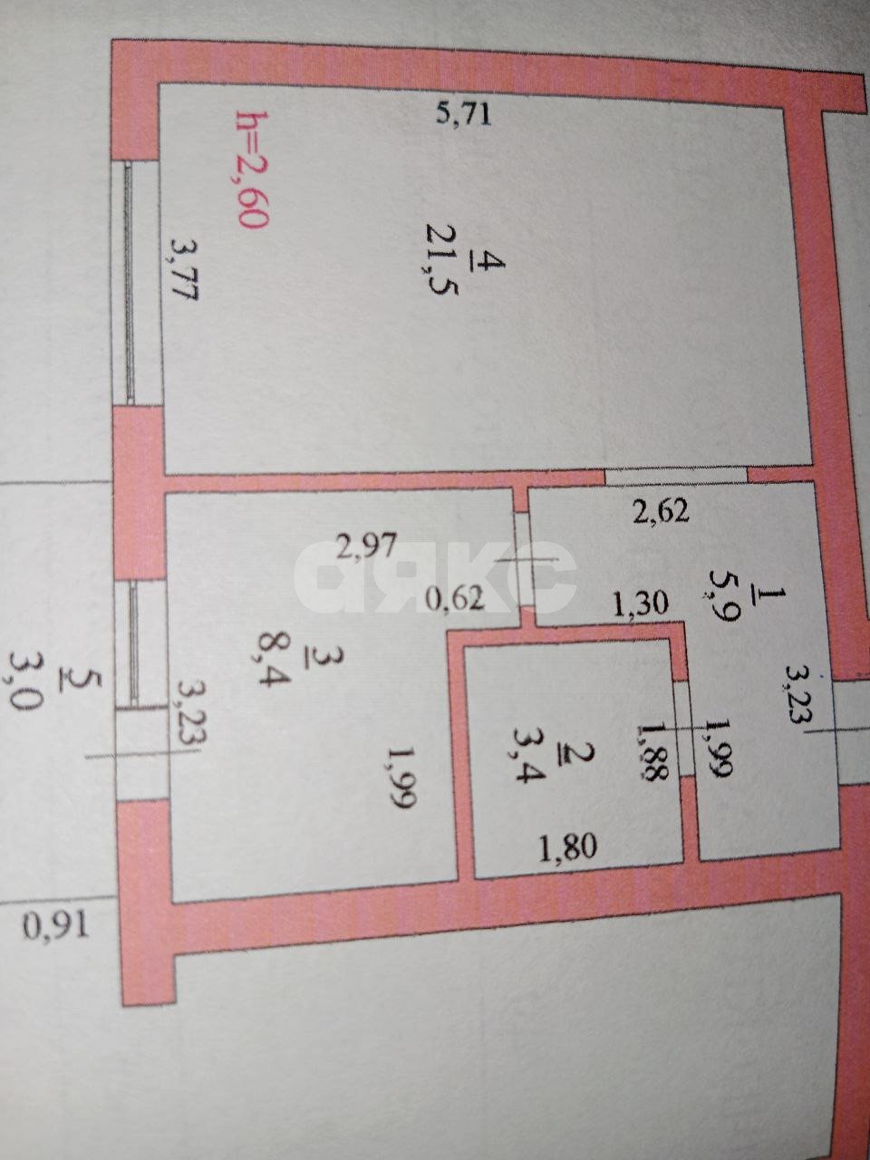 Фото №17: 1-комнатная квартира 39 м² - Горячий Ключ, Администрация, мкр. Администрация, ул. Черняховского, 49