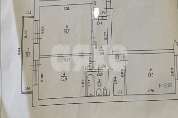 Фото №5: 2-комнатная квартира 59 м² - Горячий Ключ, мкр. Администрация, ул. Пономаренко, 24В
