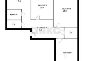 Фото №2: 3-комнатная квартира 71 м² - Краснодар, мкр. Фестивальный, ул. имени Тургенева, 179