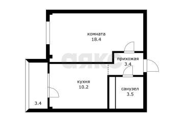 Фото №3: 1-комнатная квартира 40 м² - Краснодар, мкр. Прикубанский внутригородской округ, ул. Калужская, 16