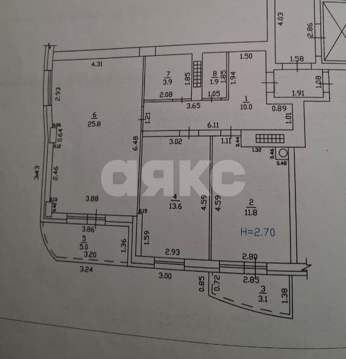 Фото №20: 2-комнатная квартира 67 м² - Горячий Ключ, мкр. Администрация, ул. Объездная, 2Б